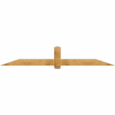 Ekena Millwork Eugene Rough Sawn Timber Gable Bracket, Western Red Cedar, 108"W x 18"H x 4"D x 6"F, 4/12 Pitch GBW108X18X0406EUG00RWR